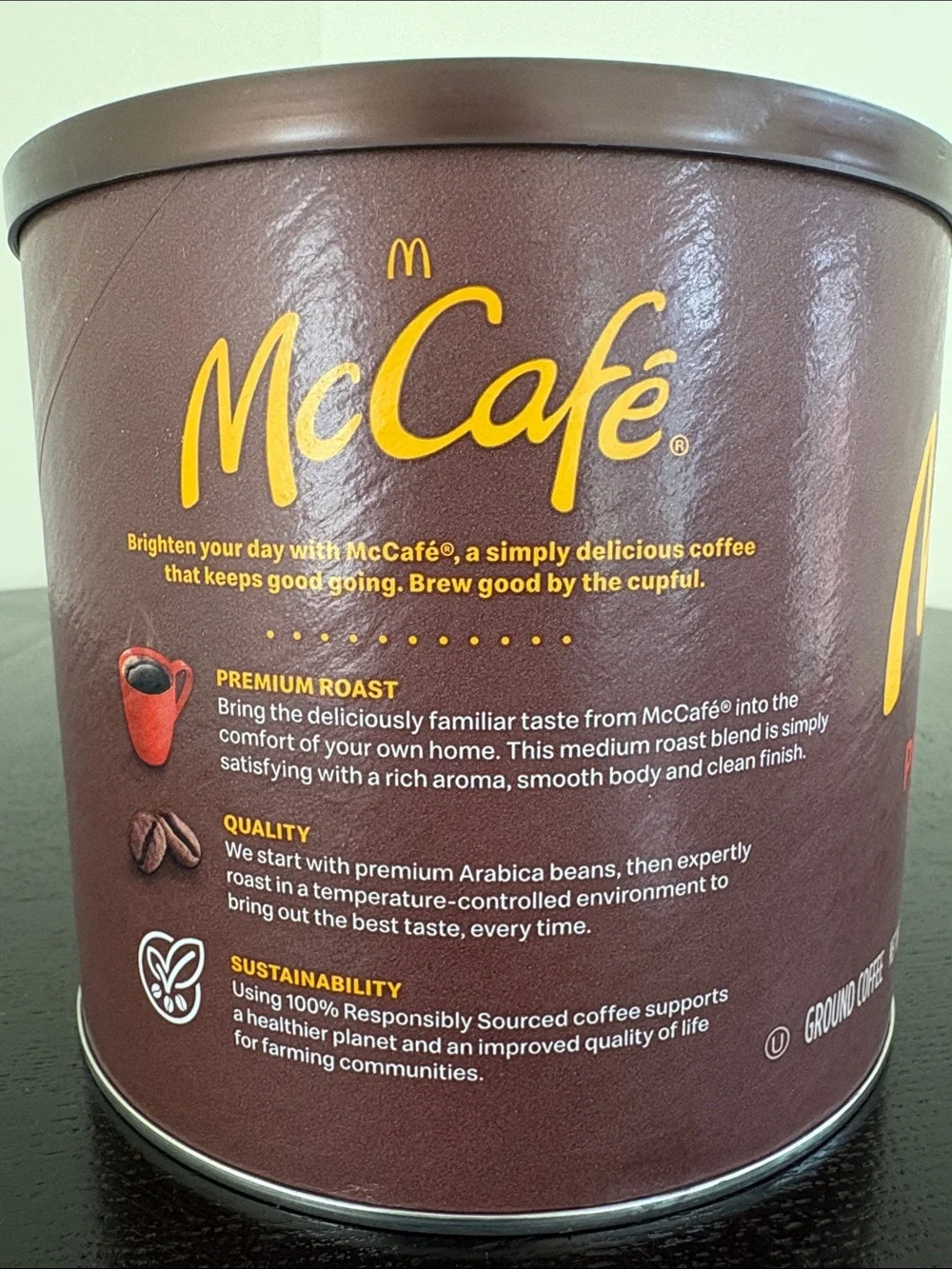 NEW McCafe McDonald’s Premium Roast Medium Ground Coffee 1 lb 14 ounces (30 oz)